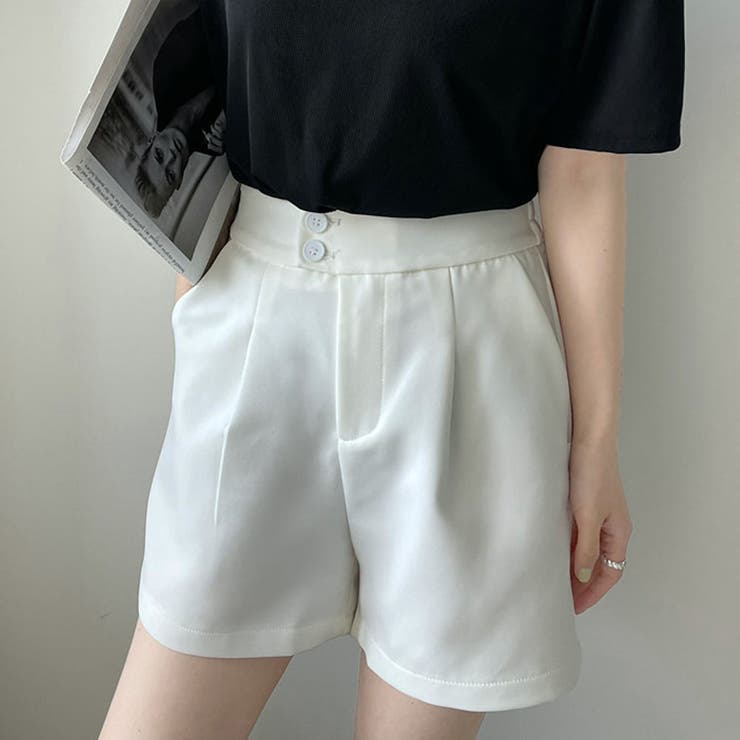 ハイウエストタックショートパンツ【韓国ファッション】 | Doula Doula | 詳細画像16 