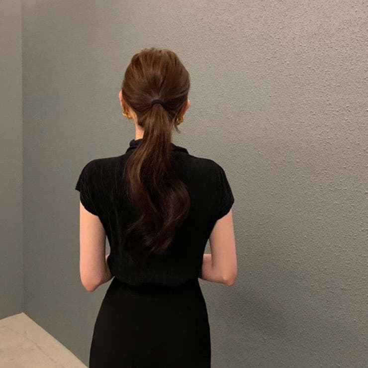 ボトルネックフレンチスリーブプリーツトップス【韓国ファッション】 | Doula Doula | 詳細画像17 