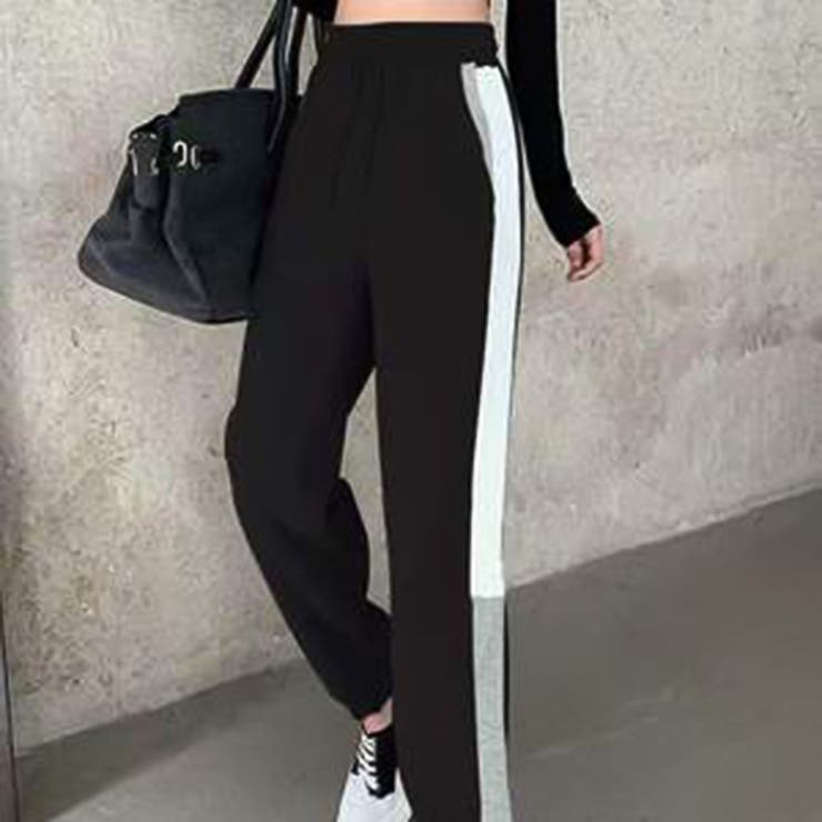 サイドラインスウェットパンツ【韓国ファッション】【春夏新商品】 | Girly Doll | 詳細画像2 