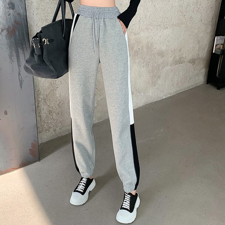 サイドラインスウェットパンツ【韓国ファッション】【春夏新商品】 | Girly Doll | 詳細画像8 