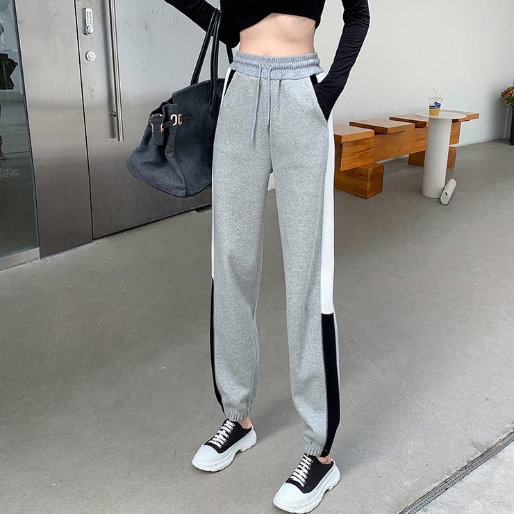 サイドラインスウェットパンツ【韓国ファッション】【春夏新商品】 | Girly Doll | 詳細画像12 