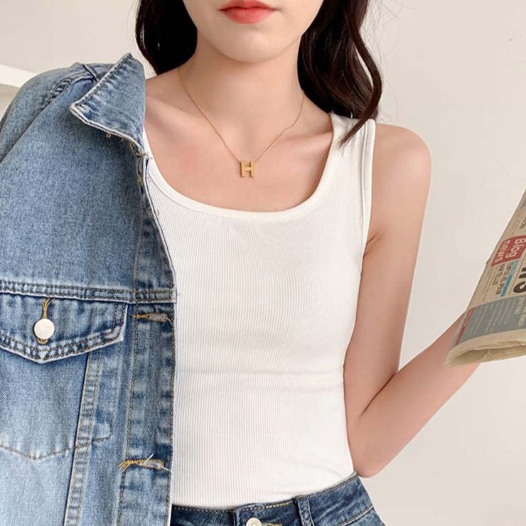 スクエアネックリブタンクトップ【韓国ファッション】【春夏新商品】 | Doula Doula | 詳細画像19 