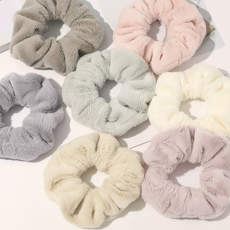 ふわふわカラーファー シュシュ[品番：ZJ000021013]｜Girly Doll