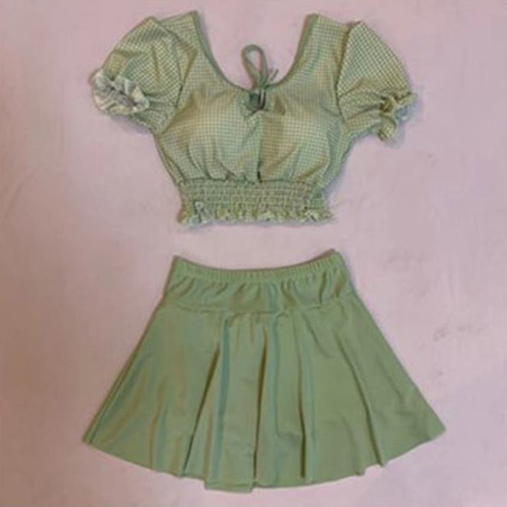 パフスリーブが可愛い。パフスリフレアスカート水着セット | Doula Doula | 詳細画像16 