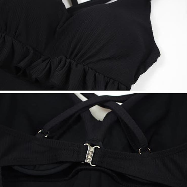 同素材でこなれ感。水着セット フリルワンピース水着＆ボレロ | Doula Doula | 詳細画像4 