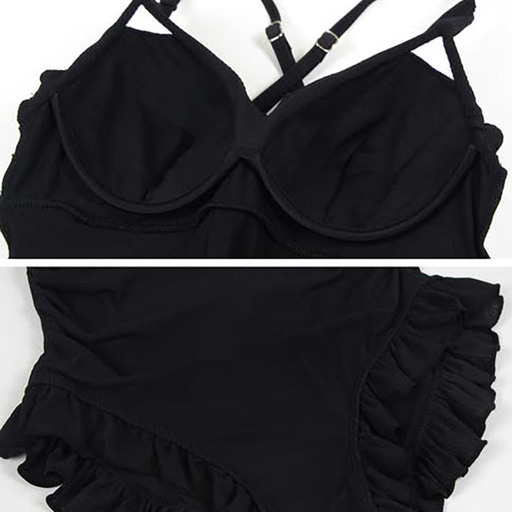 同素材でこなれ感。水着セット フリルワンピース水着＆ボレロ | Doula Doula | 詳細画像5 