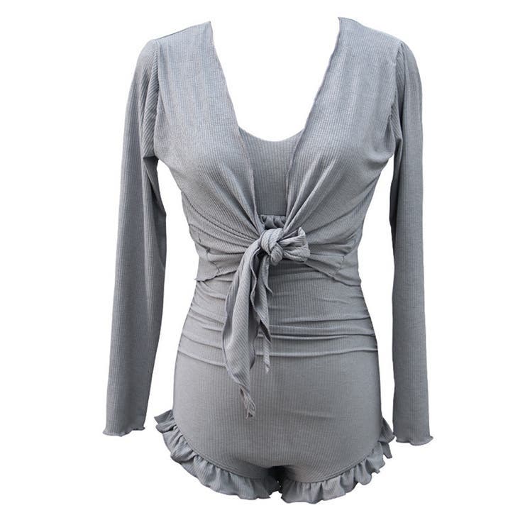 同素材でこなれ感。水着セット フリルワンピース水着＆ボレロ | Doula Doula | 詳細画像10 