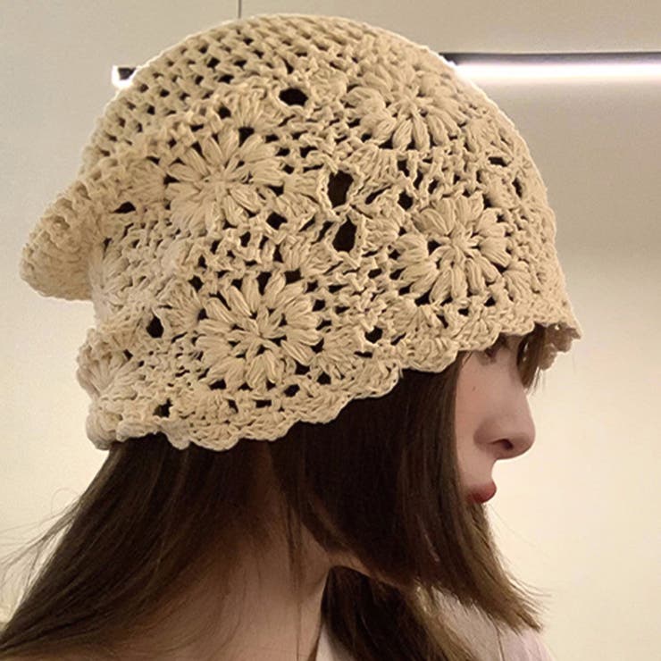 クロシェニットビーニー[品番：ZJ000024211]｜Girly Doll