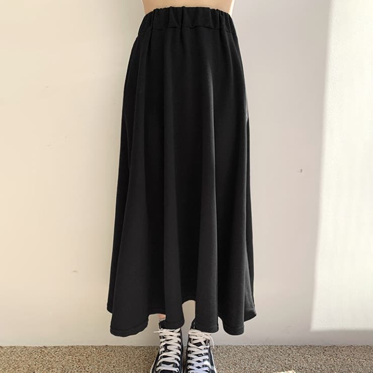 [新品] ounce 韓国 フレアスカート WP9228H BLACK LABEL シグネチャーライフ フレアスカート付き