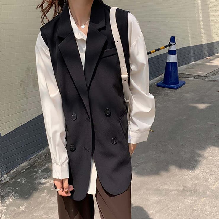 テーラードジャケットベスト【韓国ファッション】 | Girly Doll | 詳細画像2 