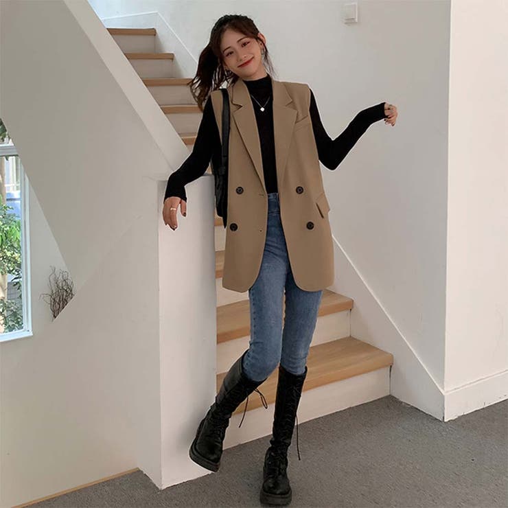 テーラードジャケットベスト【韓国ファッション】 | Girly Doll | 詳細画像14 