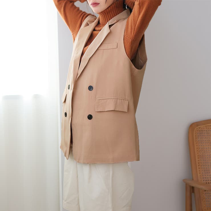 テーラードジャケットベスト【韓国ファッション】 | Girly Doll | 詳細画像26 