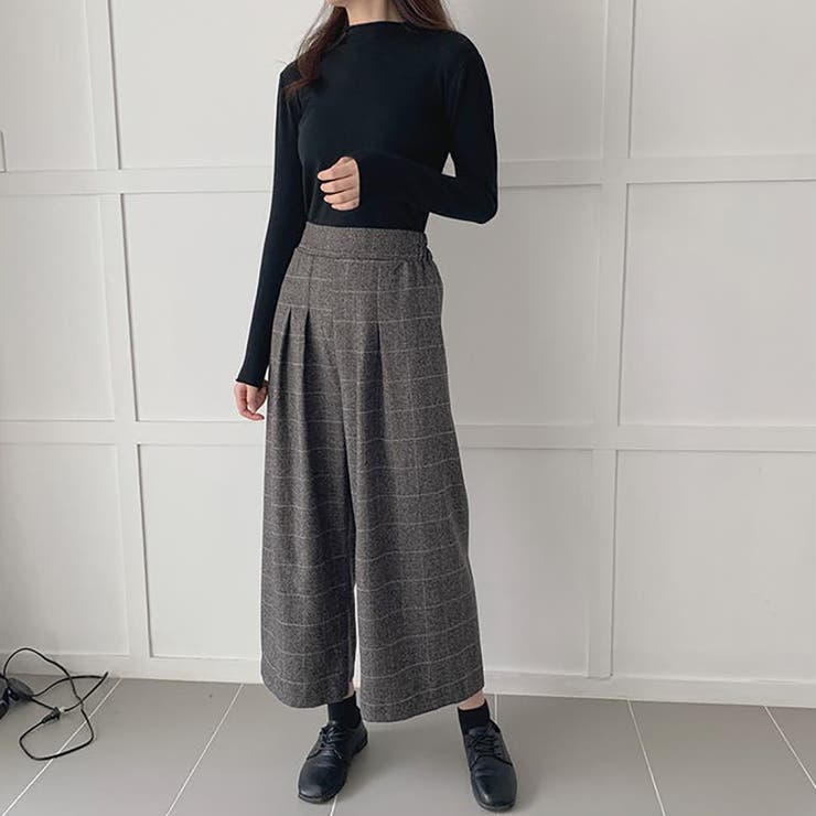 ZARAのガウチョパンツ 女らしく