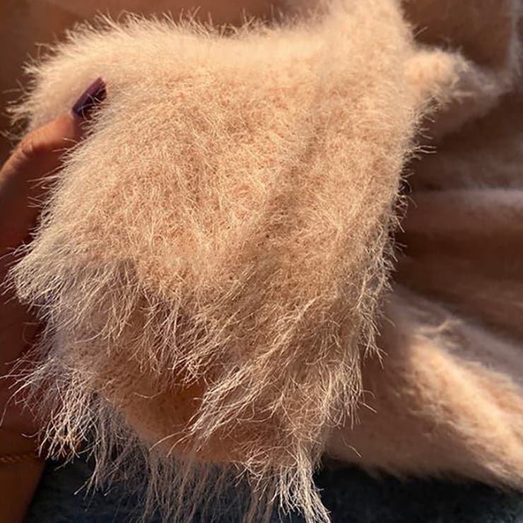 Vネックシャギーニット【韓国ファッション】 | Girly Doll | 詳細画像2 