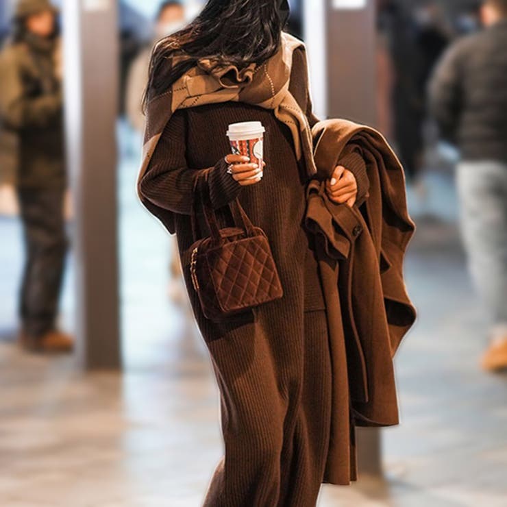 タートルネックロングニットワンピース【韓国ファッション】 | Girly Doll | 詳細画像18 