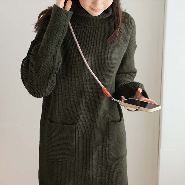 タートルネックロングニットワンピース【韓国ファッション】 | Girly Doll | 詳細画像26 
