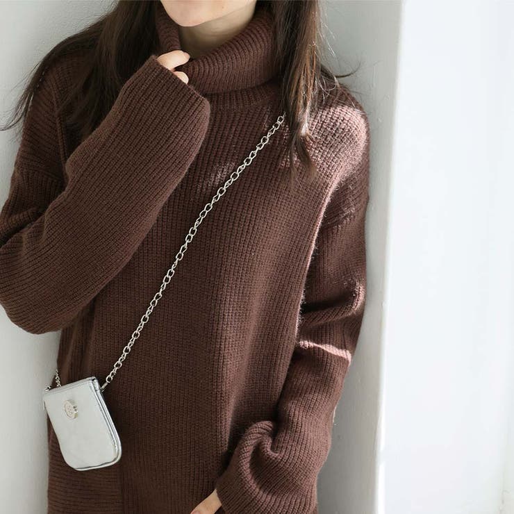 タートルネックロングニットワンピース【韓国ファッション】 | Girly Doll | 詳細画像33 