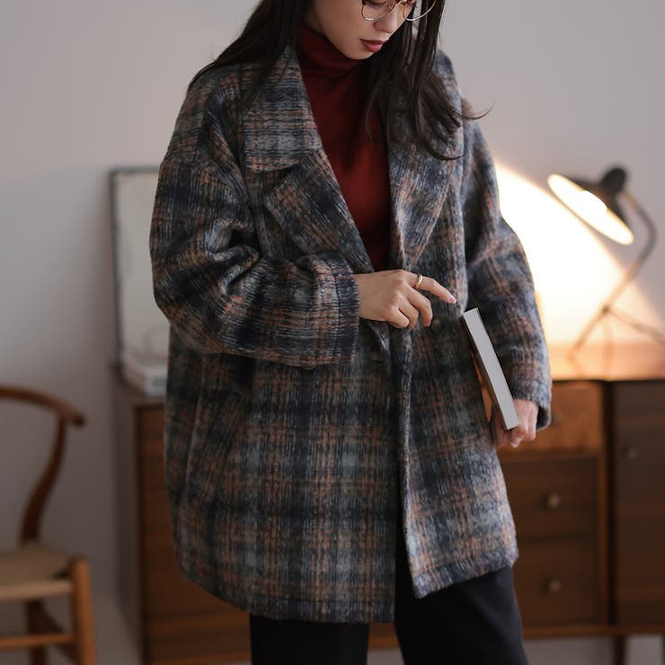 買取査定 Vennparm シャギーコート ライムグリーン 韓国ファッション