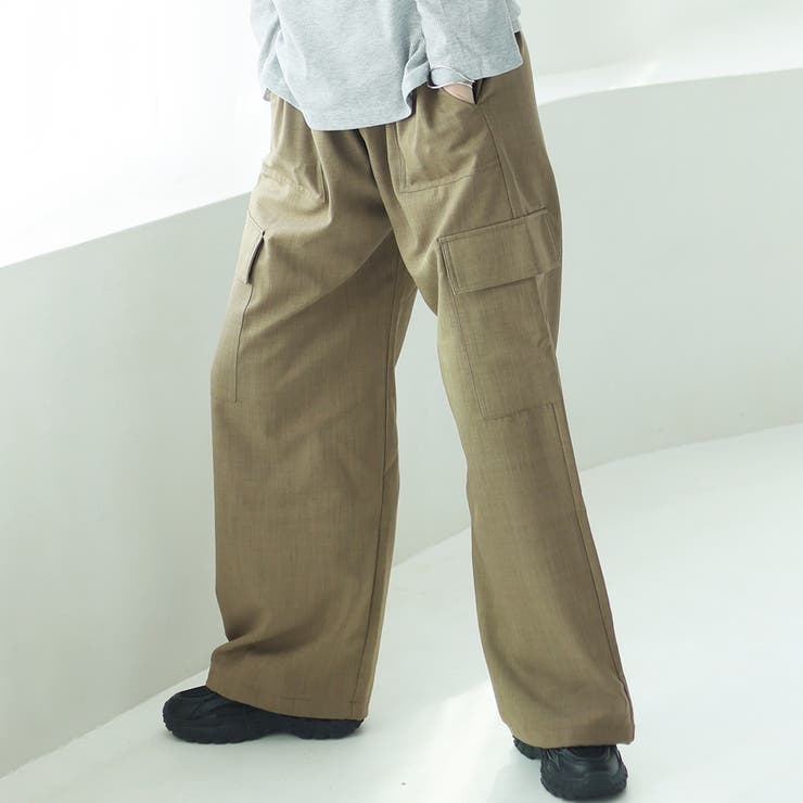 カーキ | ドロストカーゴパンツ【韓国ファッション】【春夏新商品】 | Doula Doula