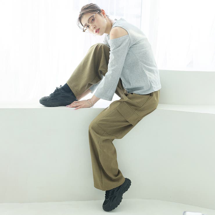 ドロストカーゴパンツ【韓国ファッション】【春夏新商品】 | Doula Doula | 詳細画像10 