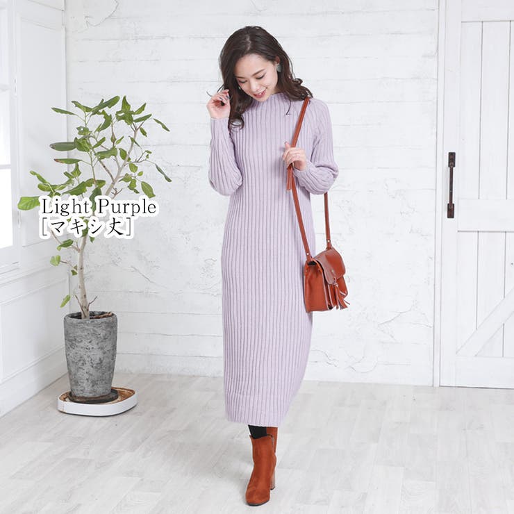 万能な選べる着丈 リブニットワンピーストップス パンツ ワンピース 品番 Zj Girly Doll ガーリードール のレディースファッション通販 Shoplist ショップリスト