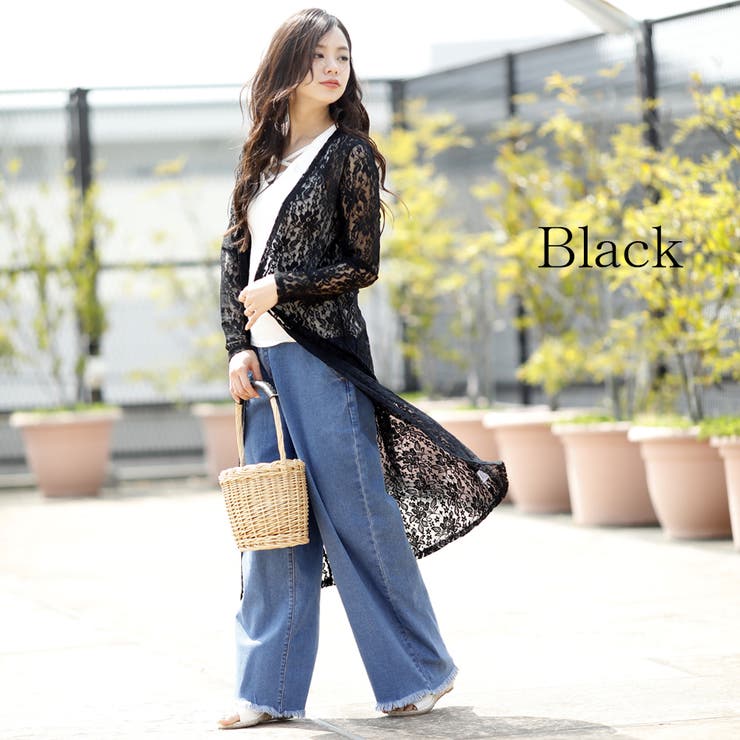 総花柄レースロングカーディガン花柄レース フラワー 品番 Zj Girly Doll ガーリードール のレディースファッション通販 Shoplist ショップリスト