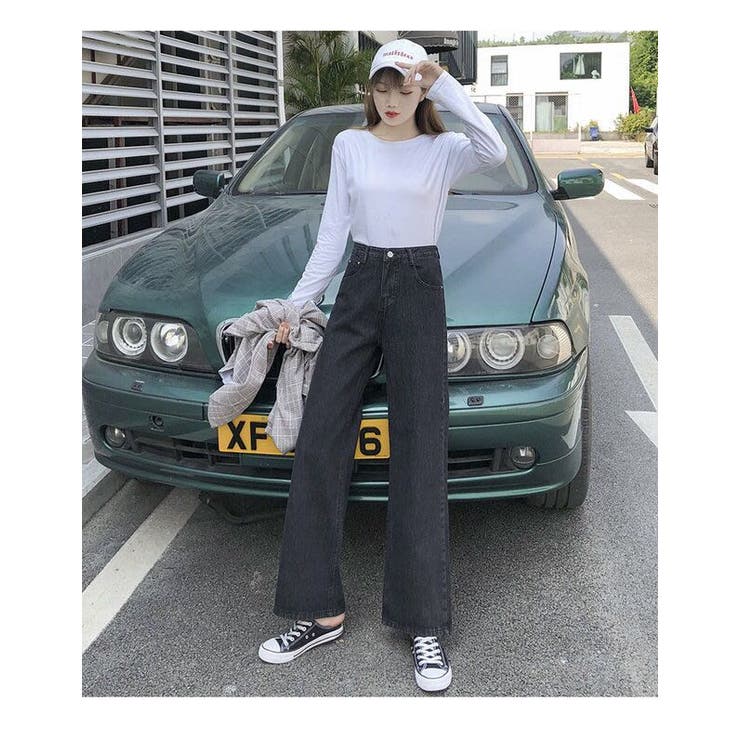HELLA完売ストレートデニムM￥20000 ハイウエストストレートデニム【韓国ファッション】[品番