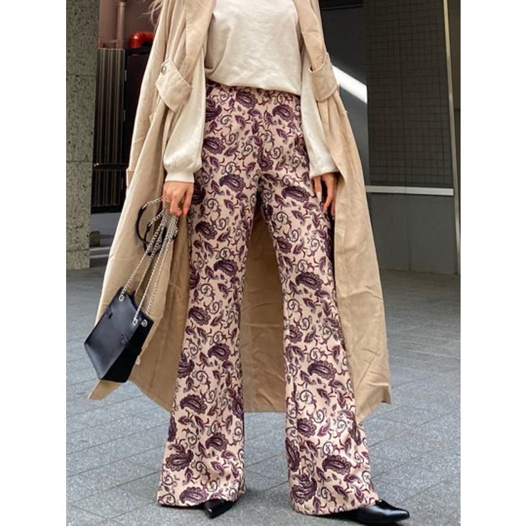 国内発 ETRO 花柄ペイズリーストレッチビスコースフレアパンツ 花柄 パンツ(レディース) 3ページ目 - 海外通販のBUYMA