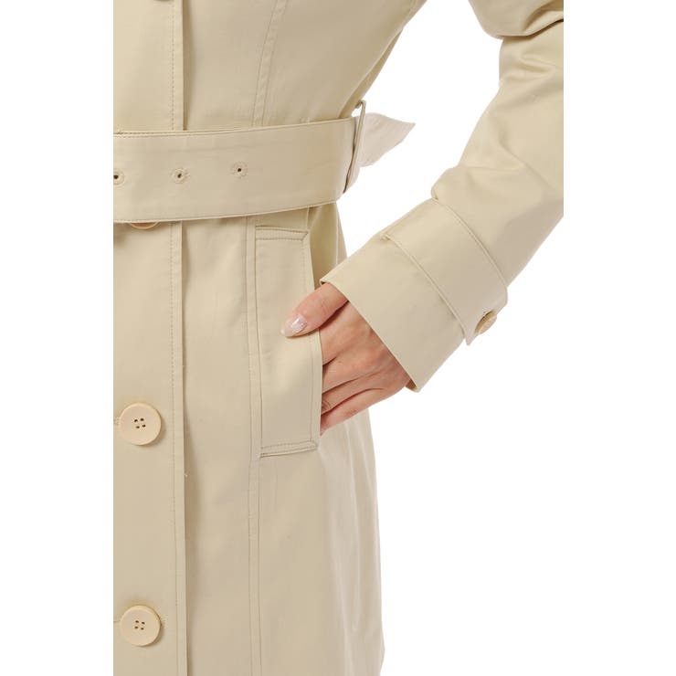 ボックスプリーツベーシックトレンチコート[品番：EO000002898