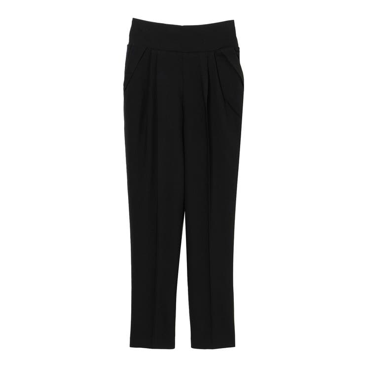 BLACK | タックポケットスマートテーパードパンツ | EGOIST