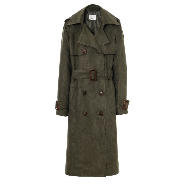 スウェードライクロングトレンチコート 品番 Eo Egoist エゴイスト のレディースファッション通販 Shoplist ショップリスト