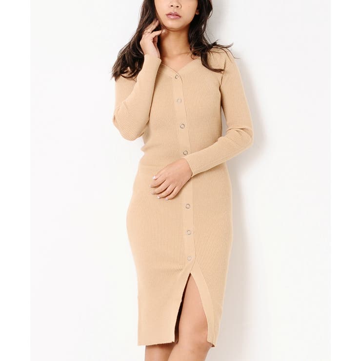 ☆リブタイトニットワンピース[品番：EO000003989]｜EGOIST  