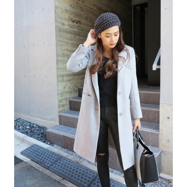 フラップシングルチェスターコート 品番 Eo Egoist エゴイスト のレディースファッション通販 Shoplist ショップリスト