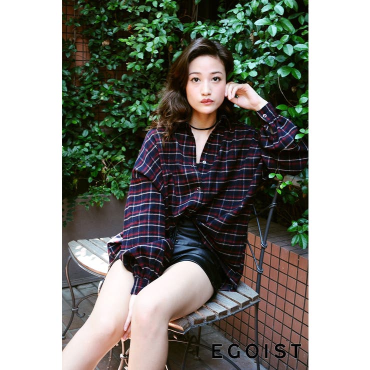 バルーンスリーブチェックSH[品番：EO000004561]｜EGOIST（エゴイスト  