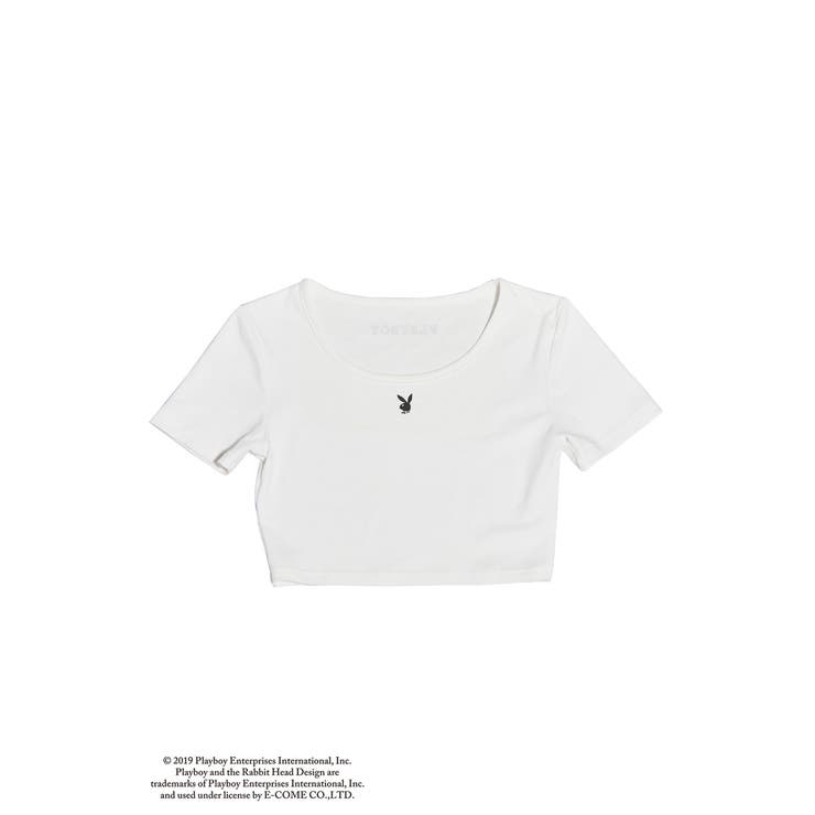 プレイボーイコラボ短丈Tシャツ[品番：EO000005065]｜EGOIST
