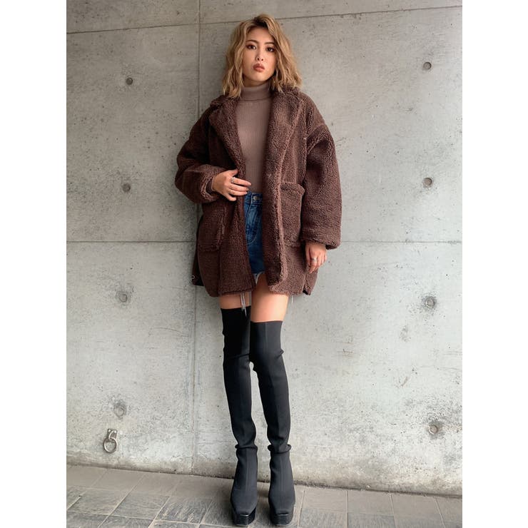 ミドル丈ボアコート | EGOIST | 詳細画像3 