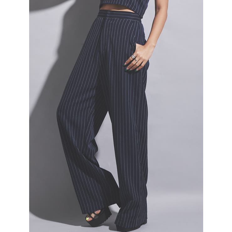ピンストライプワイドパンツ 品番 Eo Egoist エゴイスト のレディースファッション通販 Shoplist ショップリスト