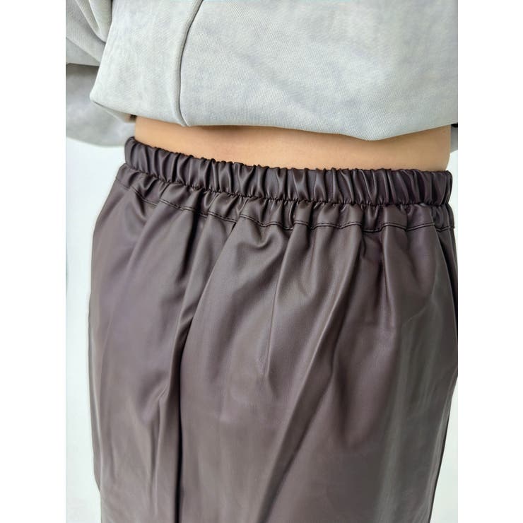 裾スリットフェイクレザーミニスカート | EGOIST | 詳細画像11 