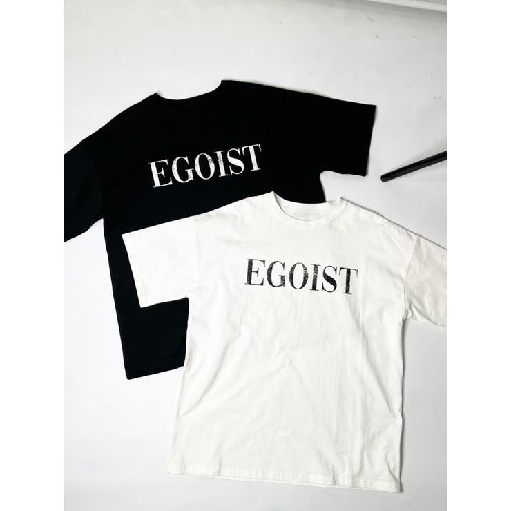 擦れロゴユニセックスTシャツ[品番：EO000006139]｜EGOIST（エゴイスト