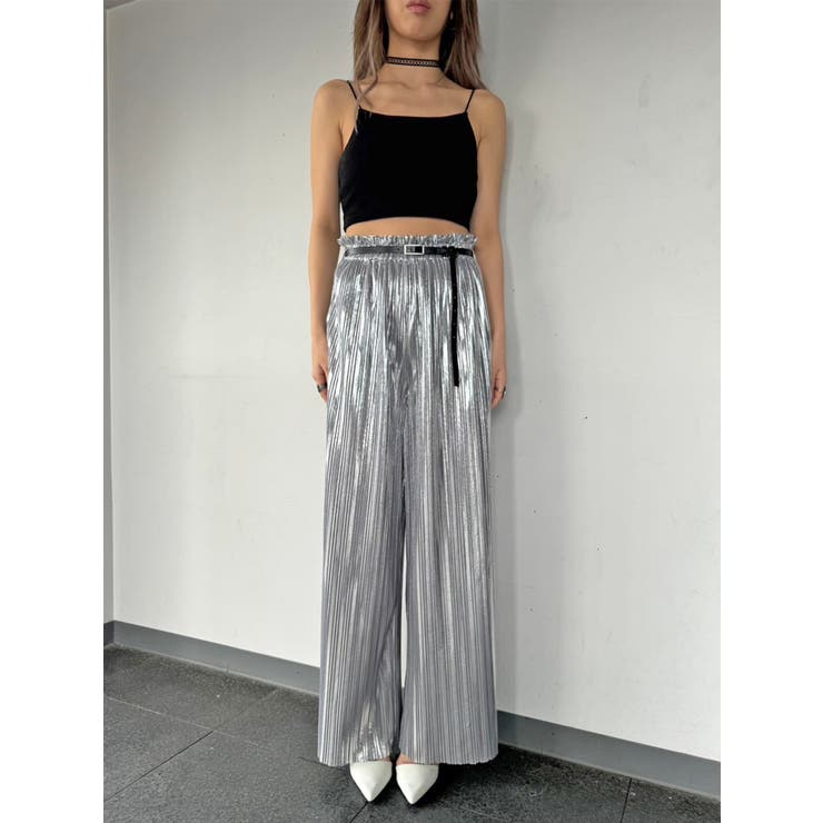 シャイニープリーツワイドパンツ | EGOIST | 詳細画像3 