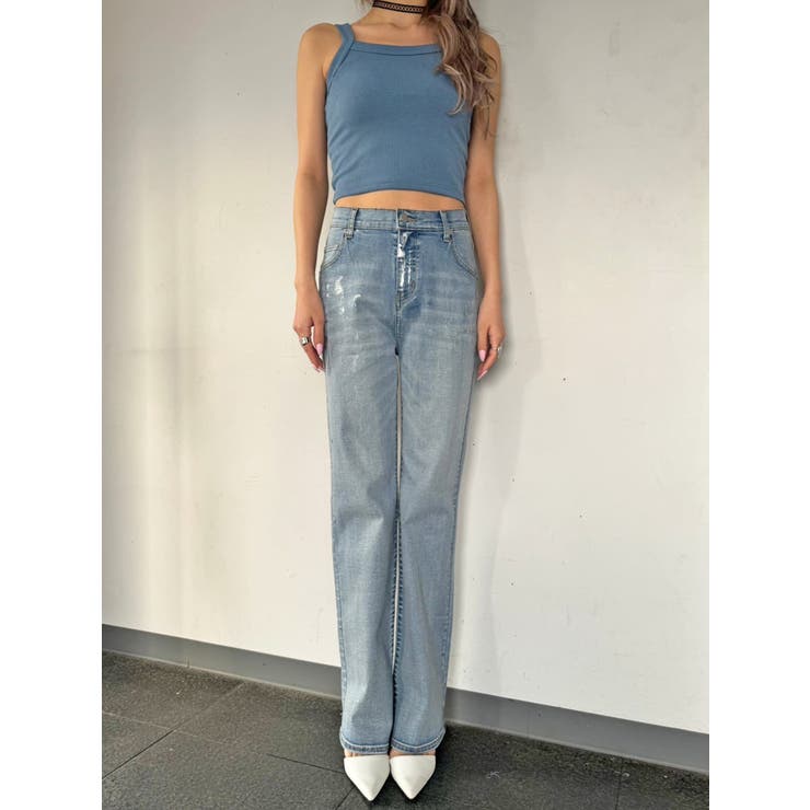 ホイルプリントデニムストレートパンツ | EGOIST | 詳細画像2 