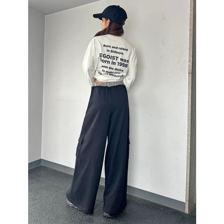 コントラストトリムスウェットカーゴパンツ | EGOIST | 詳細画像14 