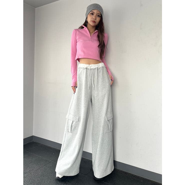 GLOWNY 関税込 Gコントラストスウェットパンツ ☆GLOWNY☆ G CONTRAST SWEATPANTS (NAVY)