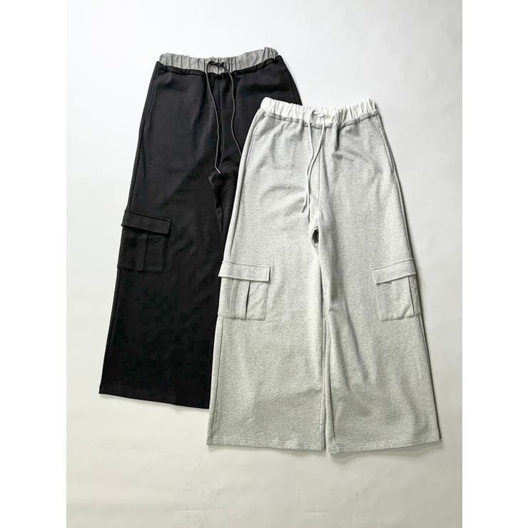 コントラストトリムスウェットカーゴパンツ[品番:EO000006241 コントラストトリムスウェットカーゴパンツ[品番:EO000006241