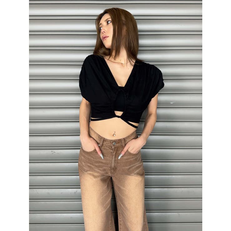 フロントドロストショートトップス | EGOIST | 詳細画像3 