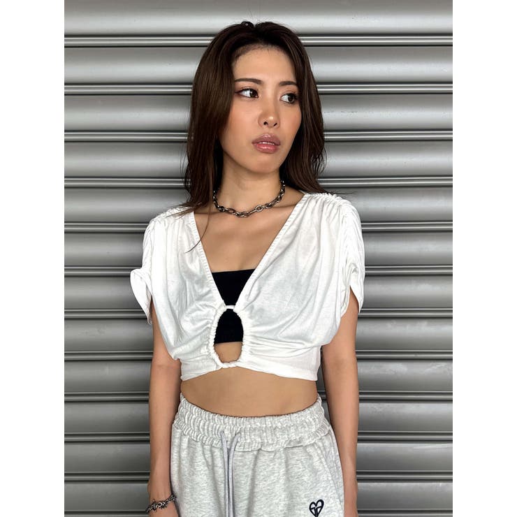 フロントドロストショートトップス | EGOIST | 詳細画像4 