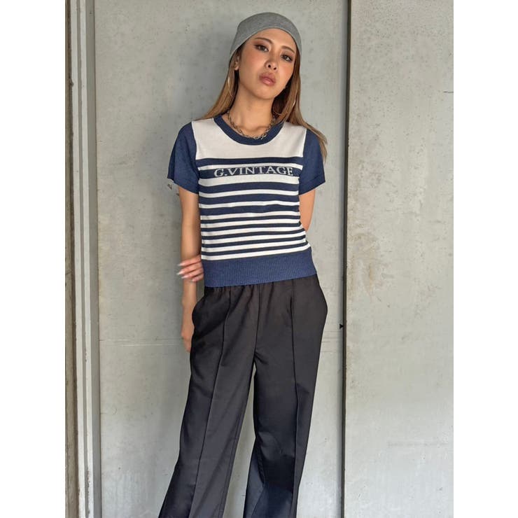 グラム・ヴィンテージボーダーニットトップス | EGOIST | 詳細画像20 