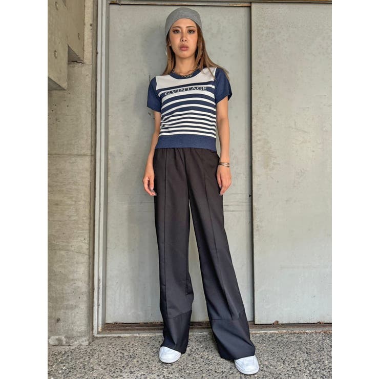 グラム・ヴィンテージボーダーニットトップス | EGOIST | 詳細画像21 