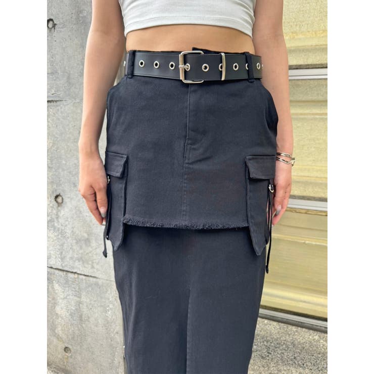 【YEAH RIGHT】 イェーライト レイヤースカートパンツ X904 YEAH RIGHT!! TABLE CLOTH WIDE PT_PLANE | freest