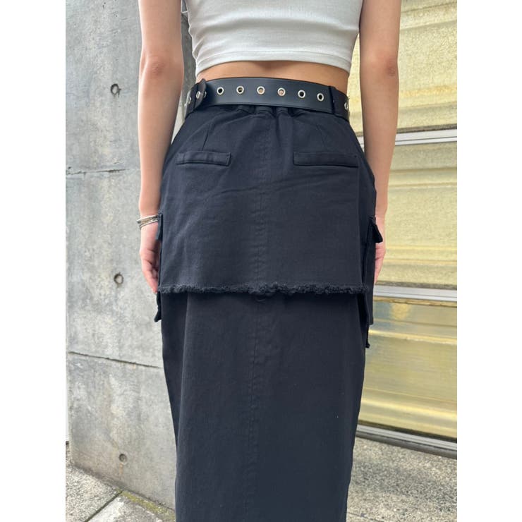 【YEAH RIGHT】 イェーライト レイヤースカートパンツ X904 YEAH RIGHT!! TABLE CLOTH WIDE PT_PLANE | freest